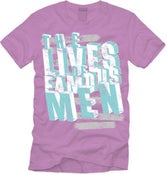 Image of Block Letter Tee/Deep V neck - Purple