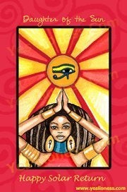 Image of "Auset Solar Return" (ruby) card $3.00