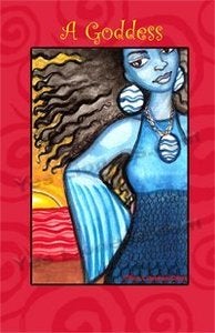 Image of "A Goddess" card $3.00