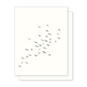Image of Flock Notecard - Brown/Grey - Set of 6