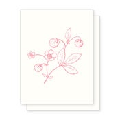 Image of Berry Notecard - Pink - Set of 6