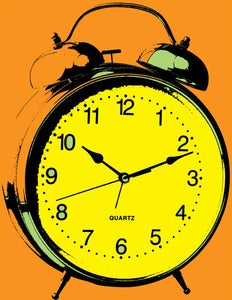 Image of alarm clock painting
