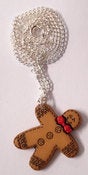 Image of GINGERBREAD BOWTIE NECKLACE