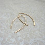 Image of Gold Marquise Earrings