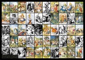 Image of Alice in Wonderland: A3 collage poster by John Tenniel