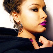 Image of "Love" Hoop Earrings Sterling Silver