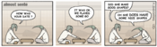 Image of Almost sente comic strip book