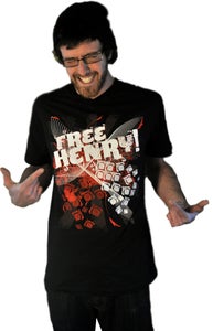 Image of Black Unisex V-Neck