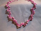Image of Pink Ruffle Necklace