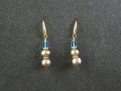 Image of Golden Pearl Earrings