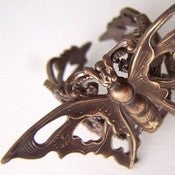 Image of Nouveau Bronze Butterfly Ring