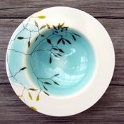 Image of Aqua Porcelain Bowl