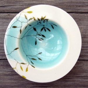 Image of Aqua Porcelain Bowl