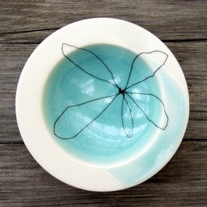 Image of Aqua Porcelain Bowl