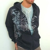 Image of Undersea Wraparound Chrome Seaweed Hoodie (mens)