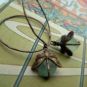 Image of Dragonfly Hoops- Chalcedony