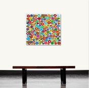 Image of Confetti on White No1 - Original Painting on Wood