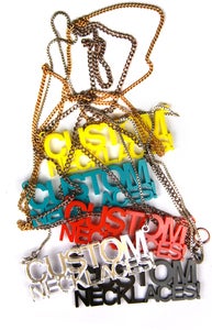 Image of CUSTOM TEXT NECKLACE (WRITE ANYTHING YOU WANT!)