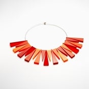 Image of Tutti Frutti Orange Red Necklace