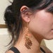 Image of Large Red Blossom Earrings