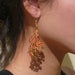 Image of Large Red Blossom Earrings