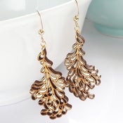 Image of Medium White Blossom Earrings