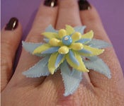 Image of Vintage 'FLOWER POWER' ring.