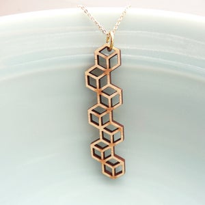 Image of Cubic Stringbean Pendant with Chain