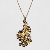 Image of Large Gold Blossom Pendant with Chain