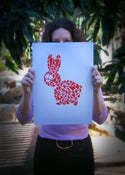 Image of Screen printed 'Love Winston' Poster (A3)
