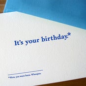Image of Birthday, 0100