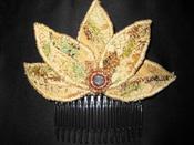 Image of Art Deco Style 3 Petal Hair Comb