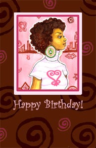 Image of "Chocolate & Strawberry" B-day card