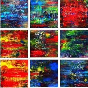 Image of Visions of Color No 9.2 - Mixed Media Wall Sculpture