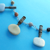 Image of "Steampunk Guitar Pegs" Necklace