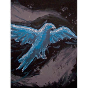 Image of THE BIRD - 9x12" Acrylic Painting on Gallery Canvas