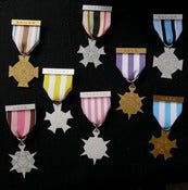 Image of Custom Medals - Word, Ribbon, Acrylic & Shape of Your Choice