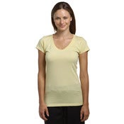 Image of Womens Yellow Scoop Tee