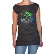 Image of Neon Skulls T-Dress