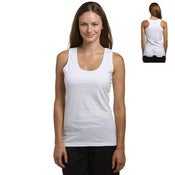 Image of Womens White Racer Back Singlet