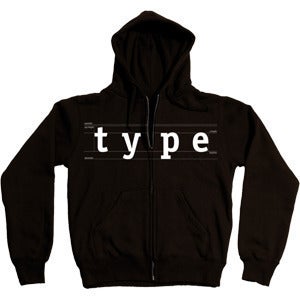 Image of Type Zip Up Hoodie