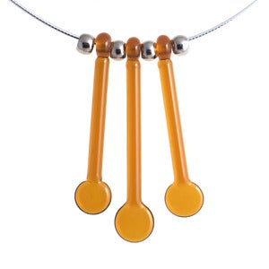 Image of Medium Topaz Droplet Stick 3 necklace