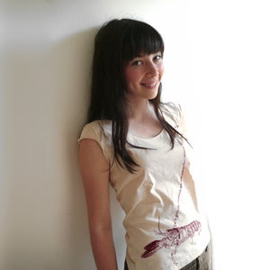 Image of French Pet Lobster Scoop Neck Tee