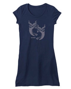 Image of Owl Shirt Dress