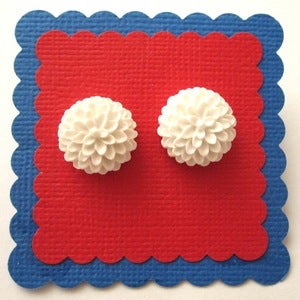 Image of Chrissy Earrings - White