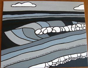 Image of Who do you surf for Painting