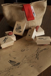 Image of Cape Otway Coast - Stamp Set for Kids