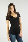 Image of Oscar London Short Sleeve, Deep V Tee