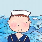 Image of Sailor boy children's Bedroom/Bathroom picture