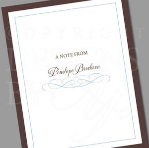 Image of Personalized Stationery Set :: Flourish